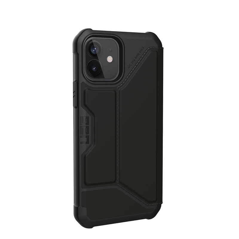 UAG Metropolis Case For iPhone 12/12 Pro - LTHR ARMR Black