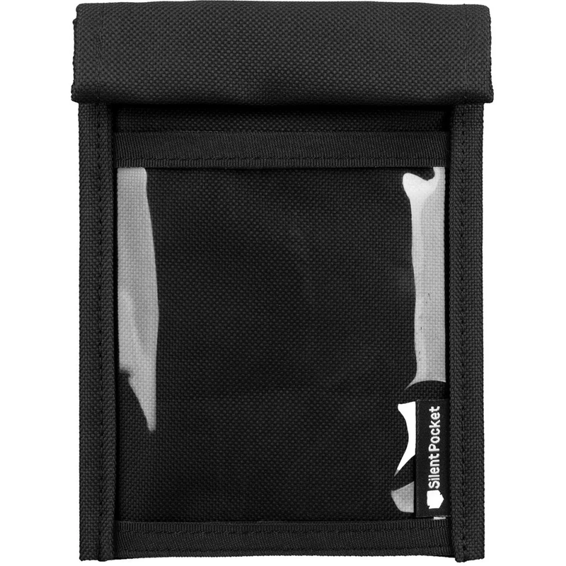 SLNT Utility Faraday RFID Blocking Phone Bag Small - Black