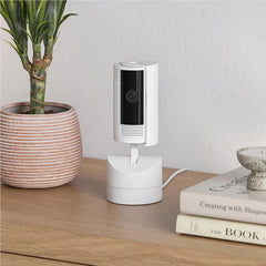 Ring Pan-Tilt Indoor Plug-In Security Camera - White