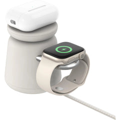 Belkin BoostCharge Pro 2-in-1 Wireless Charging Dock with Qi2 15W - Sand