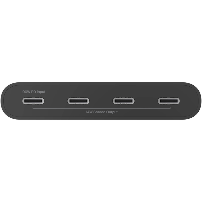 Belkin 4-Port USB-C Mini Hub - Black