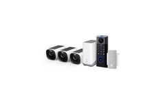 EufyCam 3 Pack 4K Solar Camera & Video Smart Lock Combo - White