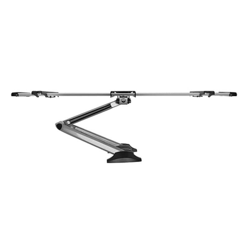 Brateck Full-Motion TV Wall Mount 37"-70"- Matte Black & Metallic Grey