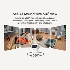 eufy Indoor Cam S350 4K Dual-Camera Pan-Tilt Security Camera - White