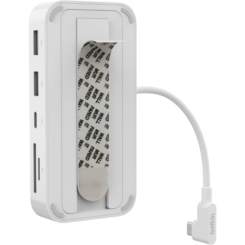 Belkin Connect USB-C 6-in-1 Multiport Hub w/ Mount - White