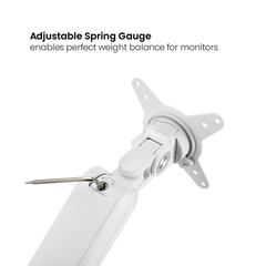 Brateck Designer Premium Single Monitor Arm with USB-A/USB-C Ports