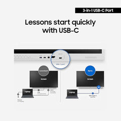 Samsung  Flip Pro WM55B Interactive Display - Black