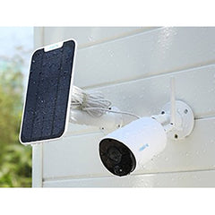 Reolink Argus Eco 2K WiFi Battery Solar Security Camera Bundle - White