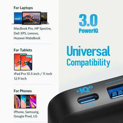 Anker PowerPort Atom III Slim 65W USB-C Port Charger - Black Fabric