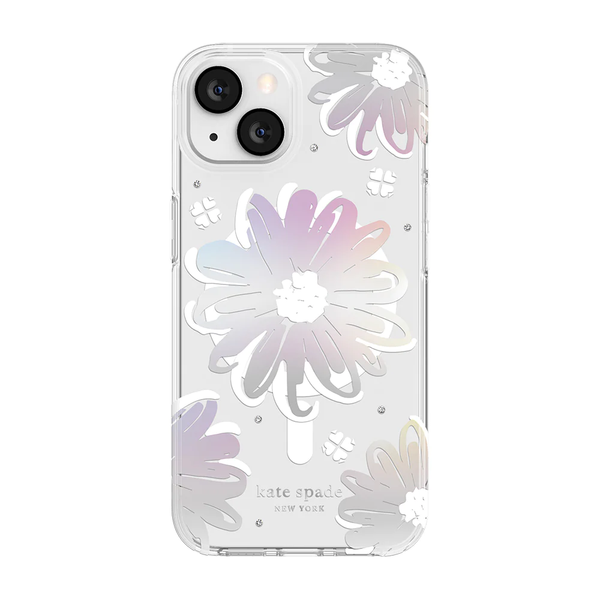 KSNY Protective HS Case w/ MagSafe For iPhone 13 - Daisy Iridescent