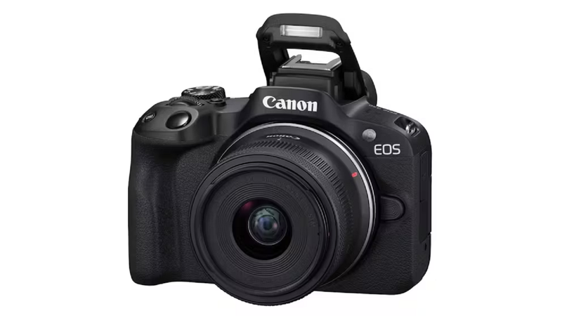 Canon EOS R50 Single Kit Camera with RF-S 18-45mm - Black