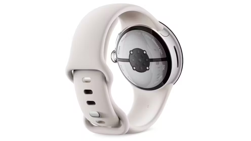 Google Pixel Watch 2 Wi-Fi Polished - Silver with Porcelain Band