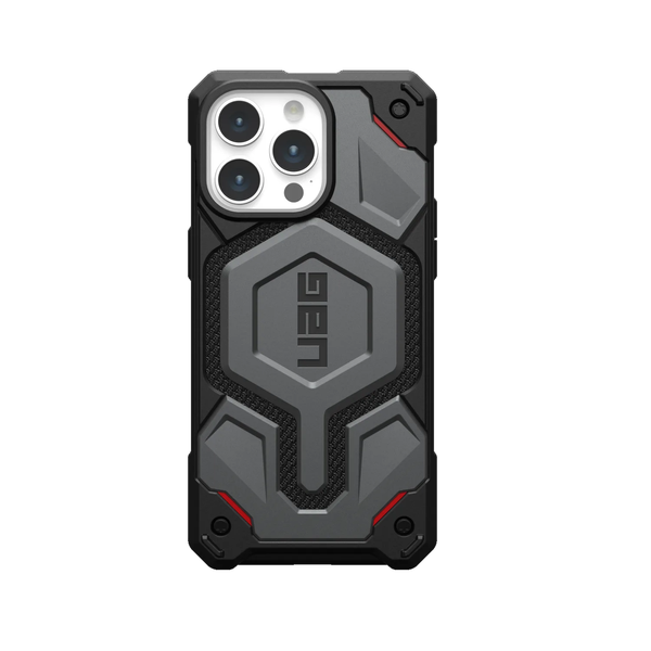 UAG Monarch Pro Case For iPhone 15 Pro Max - Kevlar Silver