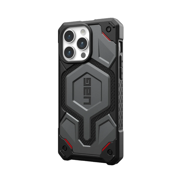 UAG Monarch Pro Case For iPhone 15 Pro Max - Kevlar Silver