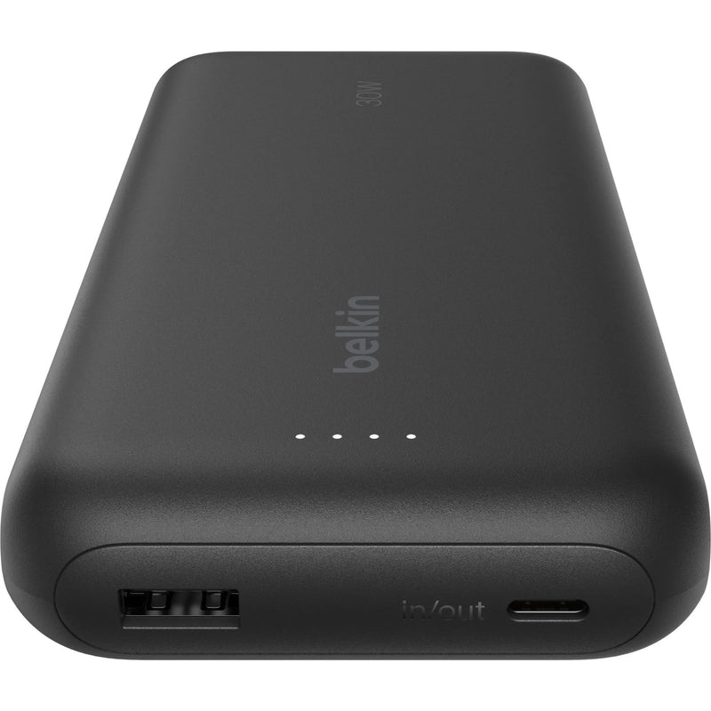 Belkin BoostCharge Power Bank 20K with Integrated Cable - Black