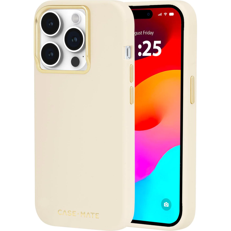 Case-Mate Silicone MagSafe Case For Apple iPhone 15 - Beige