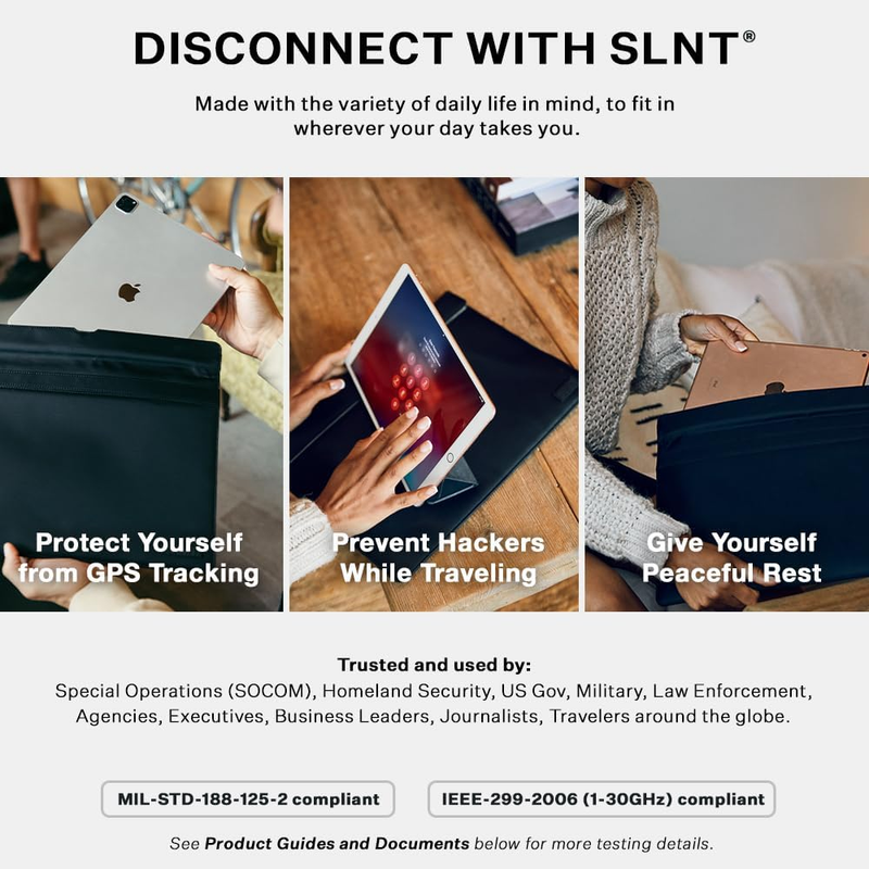 SLNT Faraday Tablet Sleeve - Black