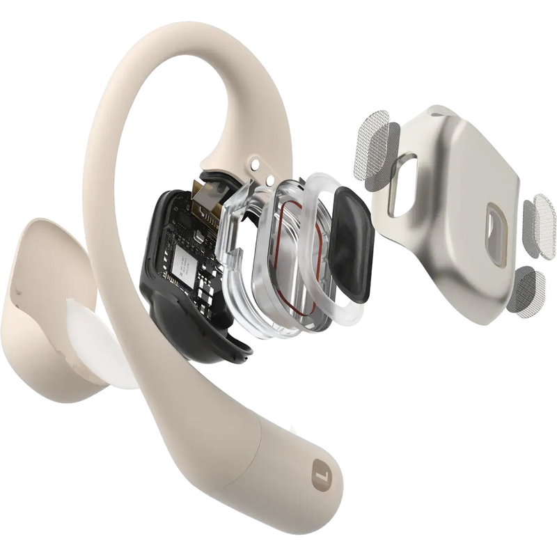 Shokz OpenFit True Wireless Bone Conduction Earbuds - Beige