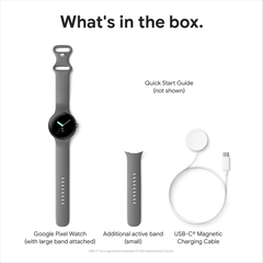 Google Pixel Watch w/ Obsidian Active Band - Matte Black