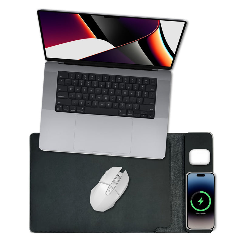 Laser Wireless Charging Laptop Sleeve Up to 16 Inch - Black