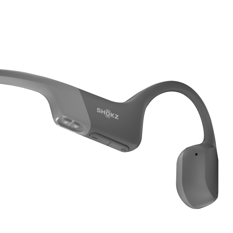 Shokz OpenRun Bone Conduction Sports Bluetooth Headphones - Grey