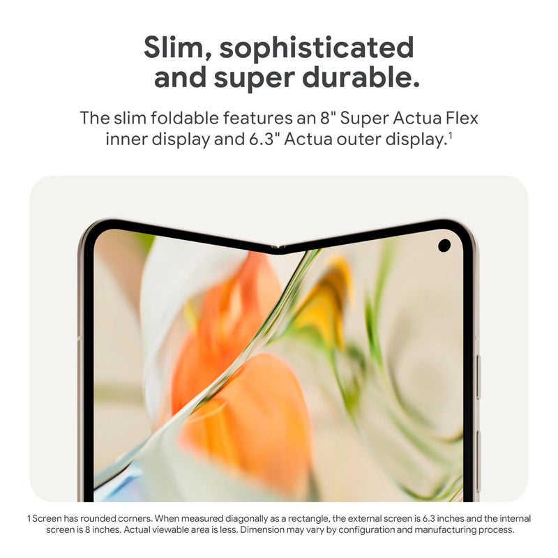 Google Pixel 9 Pro Fold 5G Dual SIM 256GB/16GB 8" - Obsidian Black