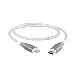 Cygnett Armoured Lightning to USB-C Cable 1M - White