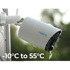 Reolink Argus Eco 2K WiFi Battery Solar Security Camera Bundle - White