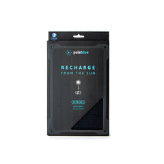Pale Blue Single Panel Solar Charger - Black
