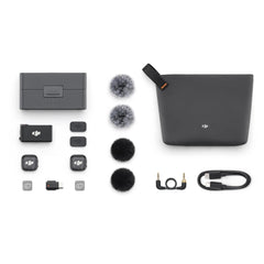DJI Mic 3 Wireless Microphone 2TX + 1RX + Charging Case - Black