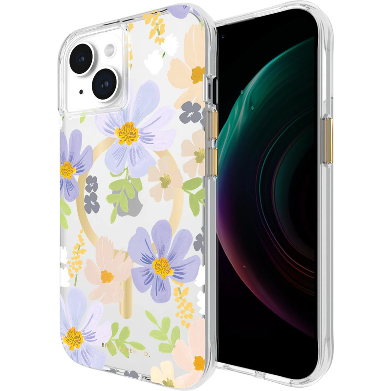 Case-Mate Rifle Paper MagSafe Case For iPhone 15 - Pastel Marguerite
