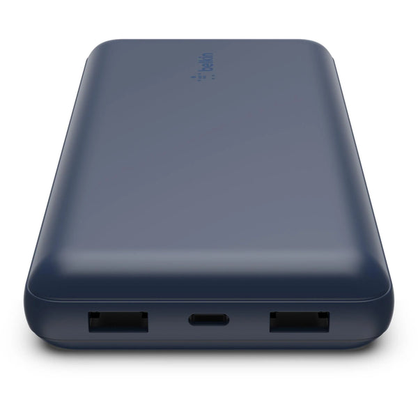 Belkin BoostUp Charge 10K 3 Port Power Bank w/ Cable - Blue