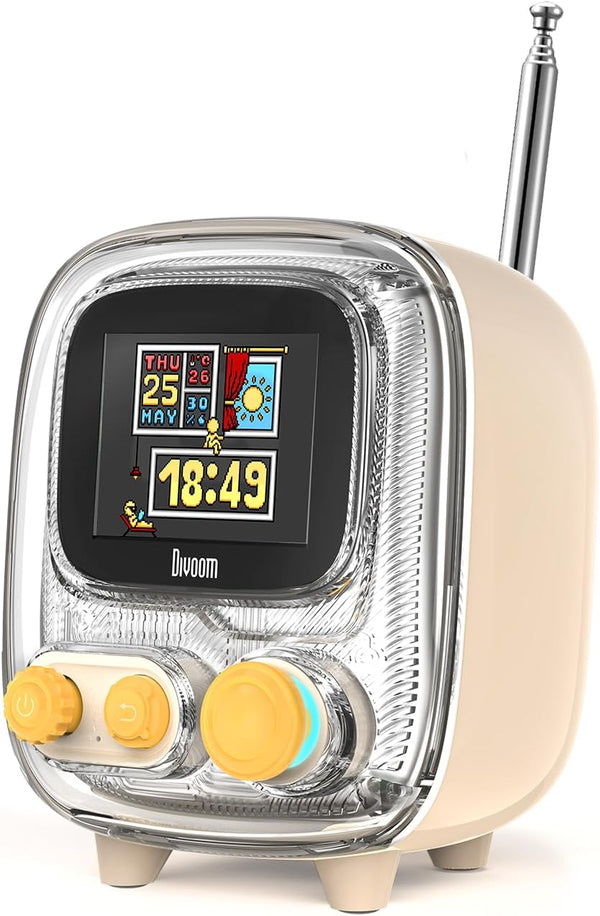 Divoom Tiivoo-2 Photo Album & Lyrics Speaker - White