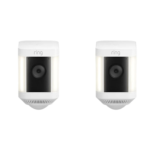 Ring Spotlight Cam Plus Battery 2-Pack Security Camera - White