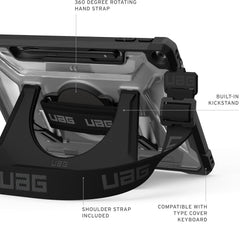 UAG Plasma Microsoft Surface Pro 12 Rugged Case - Ice/Black