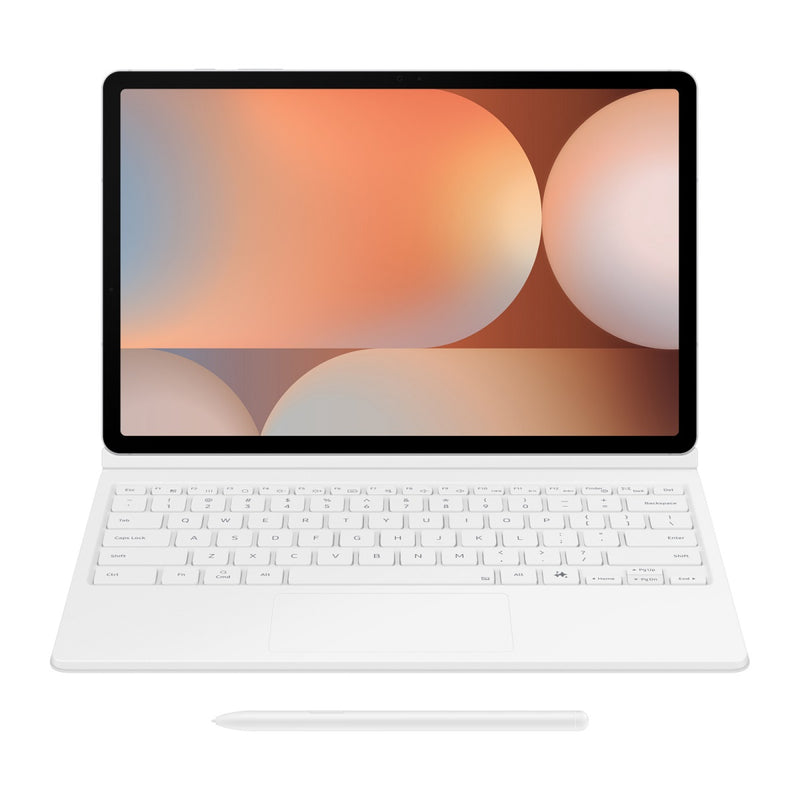Samsung Book Cover Keyboard Case For Galaxy Tab S10+/S9+/S9 FE+ - White
