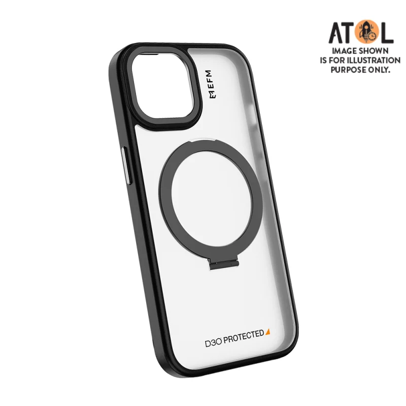 EFM Alta Armour Case with D3O BIO For Apple iPhone 15 - Black