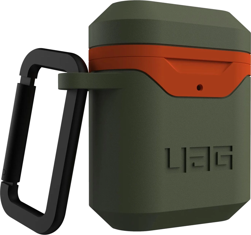 UAG Standard Issue Case For Airpods(1 Gen , 2 Gen) - Olive/Orange