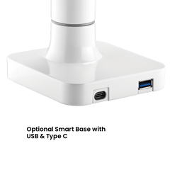 Brateck Designer Premium Single Monitor Arm with USB-A/USB-C Ports