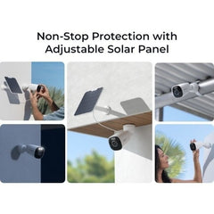 Reolink Argus Eco Ultra 4K WiFi Battery Camera Solar Panel 2 64GB - White