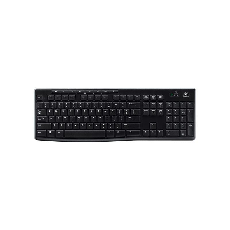 Logitech K270 Wireless Full-size Membrane  Keyboard - Black