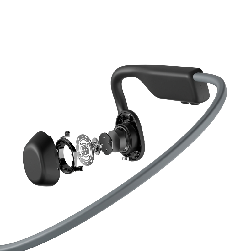 Shokz OpenMove Bone Conduction Sports Headphones - Grey