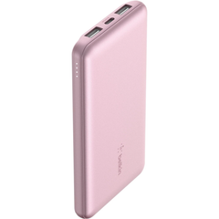 Belkin BoostUp Charge 10K 3 Port Power Bank with Cable - Pink