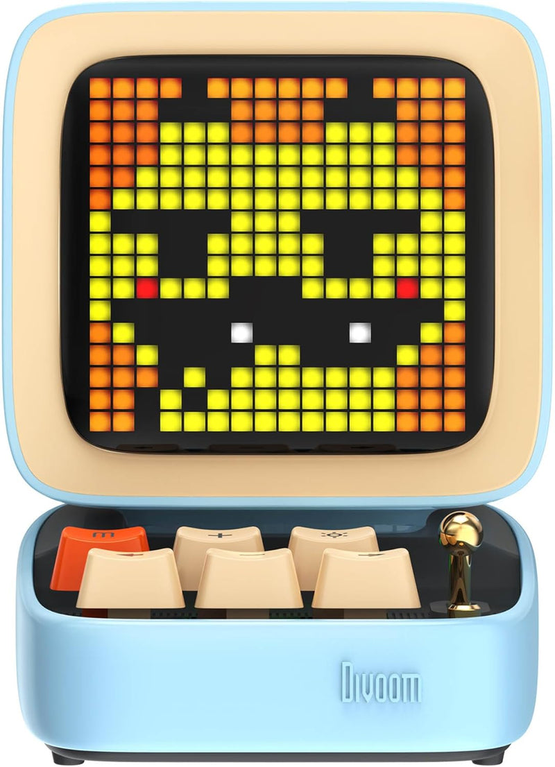 Divoom Ditoo-Mic Mini Karaoke Machine Pixel Art Bluetooth Speaker - Blue