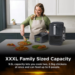Ninja DoubleStack XXXL 9.5L 2 Drawer Air Fryer SL400ANZ - Black