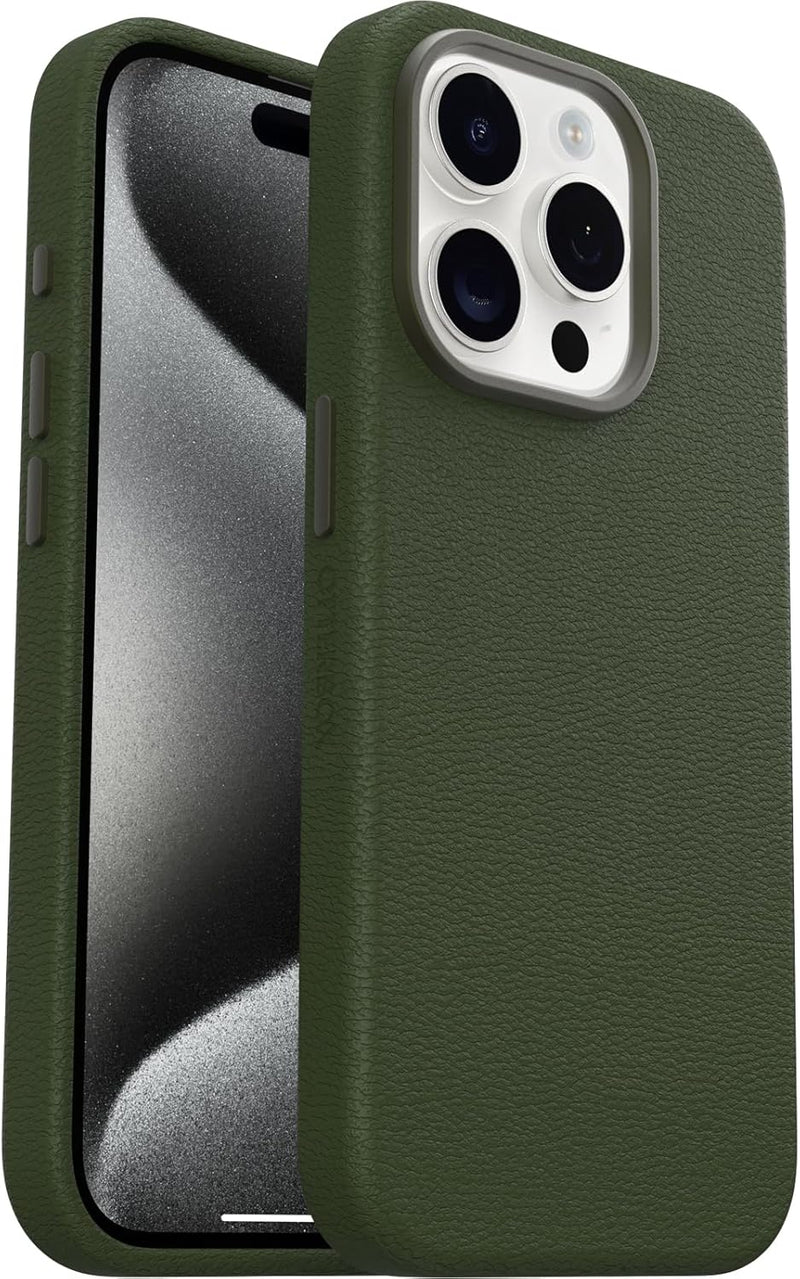 OtterBox Symmetry Cactus Leather MagSafe Case For iPhone 15 Pro - Green