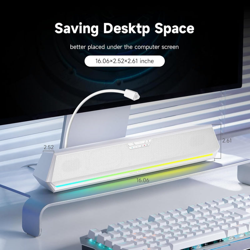 Edifier G1500 BAR 7.1 Surround Gaming Speaker - White