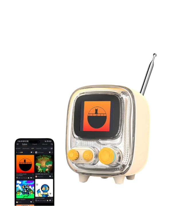Divoom Tiivoo-2 Photo Album & Lyrics Speaker - White