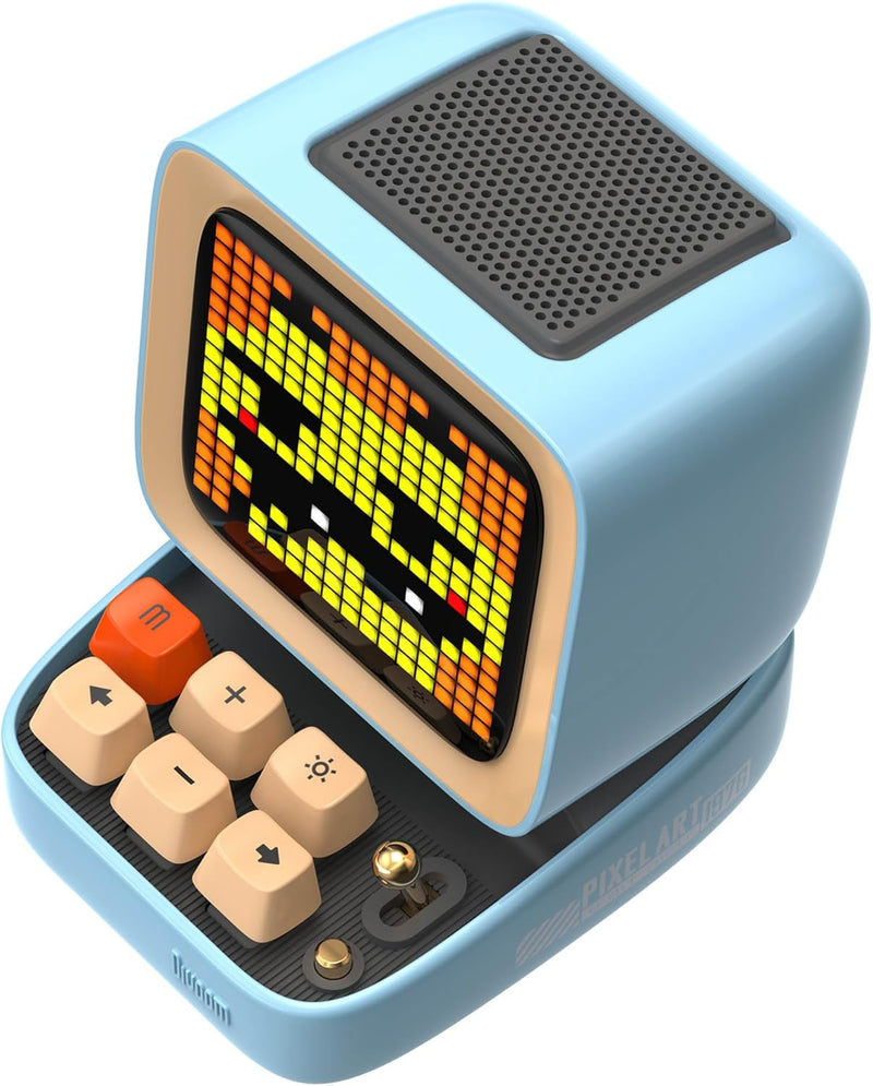 Divoom Ditoo-Mic Mini Karaoke Machine Pixel Art Bluetooth Speaker - Blue