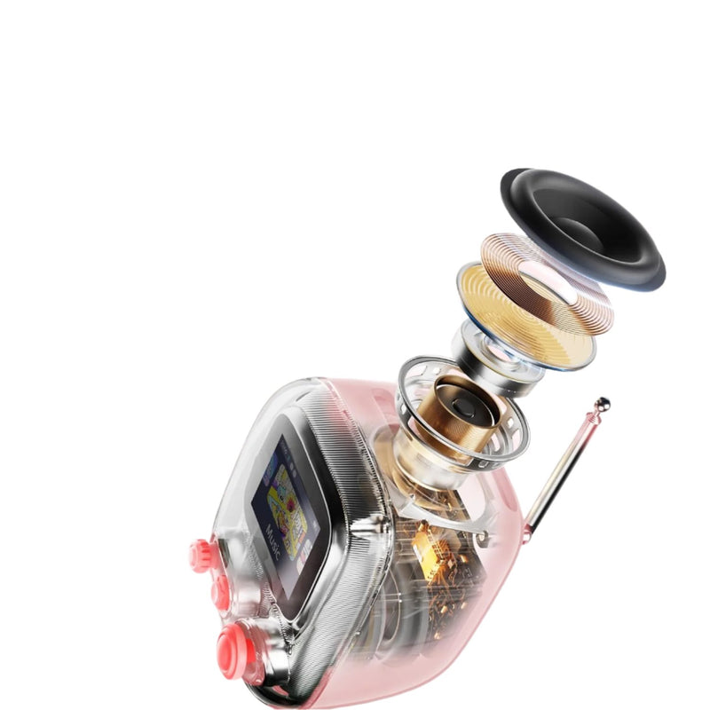 Divoom Tiivoo-2 Photo Album & Lyrics Speaker - Pink